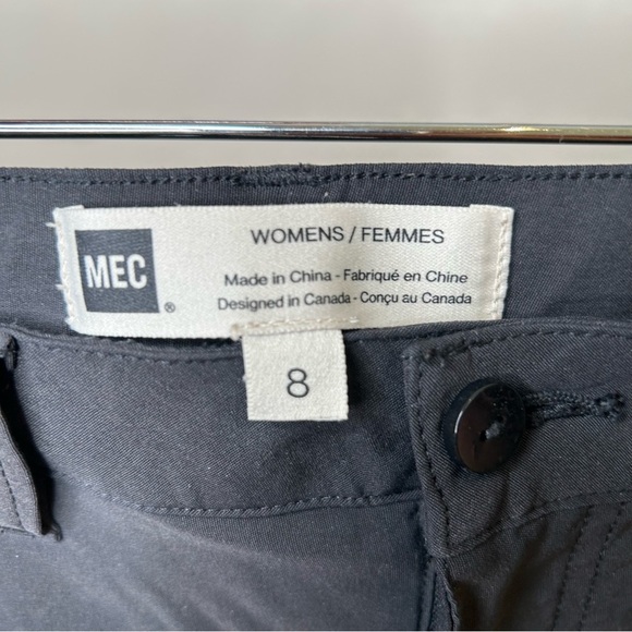 MEC Performance Skinny Jeans Nylon Spandex Material Black Size 8 - Picture 9 of 9